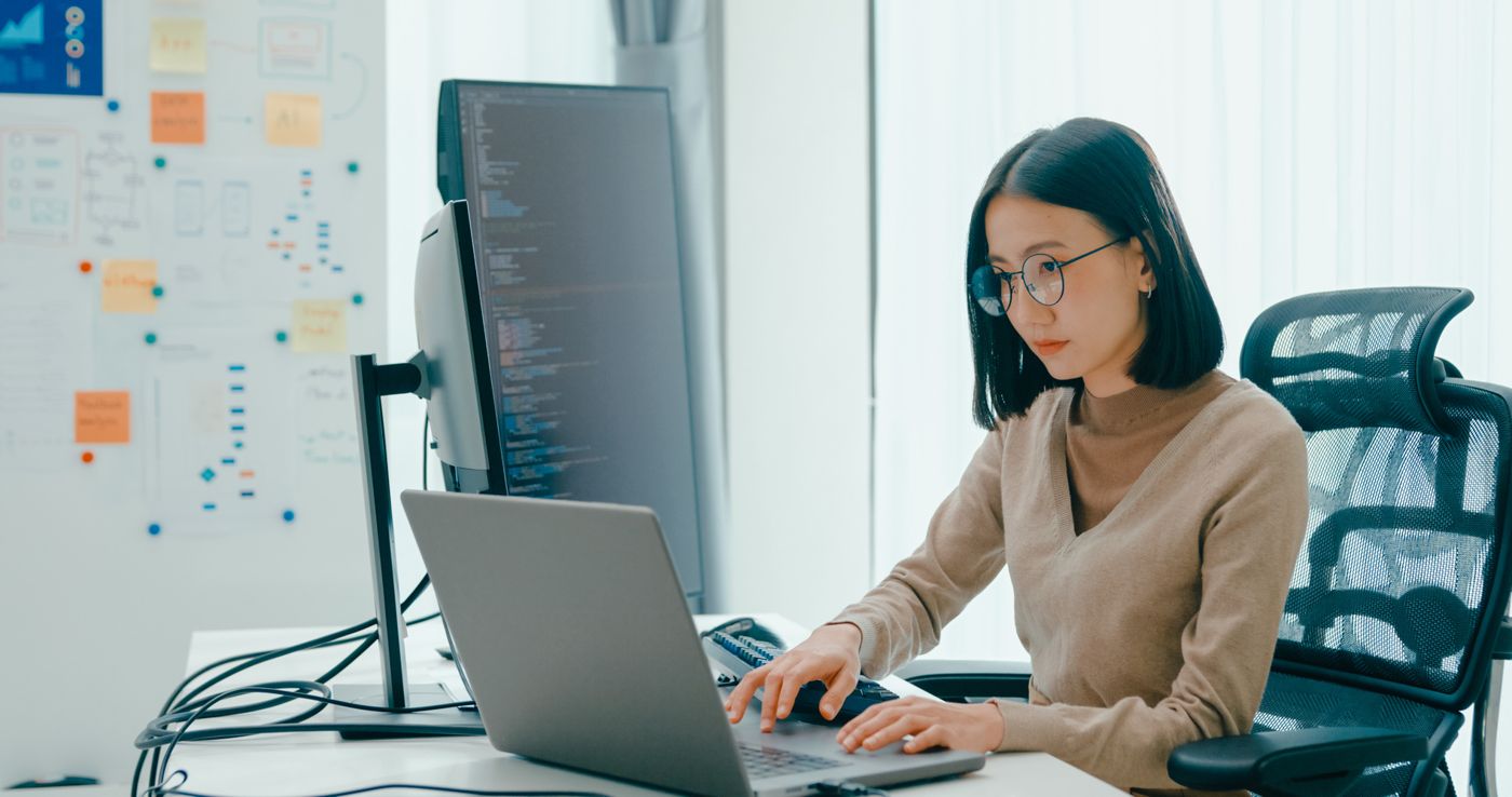 IT professional at work